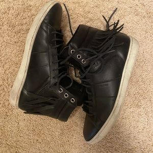 Black Saint Laurent Sneakers with Fringes Size 40
